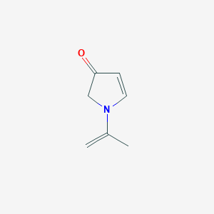 molecular formula C7H9NO B130334 1-Prop-1-en-2-yl-2H-pyrrol-3-one CAS No. 150907-29-2