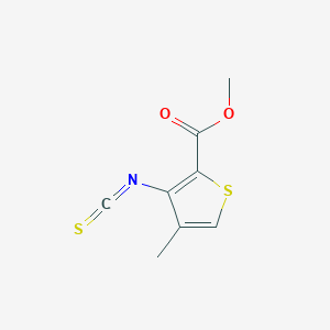 molecular formula C8H7NO2S2 B1303342 Methyl 3-isothiocyanato-4-methylthiophene-2-carboxylate CAS No. 81321-15-5