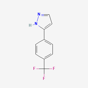molecular formula C10H7F3N2 B1303352 3-[4-(Trifluoromethyl)Phenyl]-1H-Pyrazole CAS No. 362601-71-6