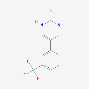 5-(3-(Trifluoromethyl)phenyl)pyrimidine-2-thiol