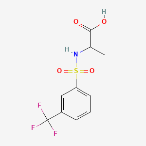 2-[3-(Trifluoromethyl)benzenesulfonamido]propanoic acid