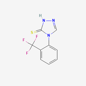 4-[2-(trifluoromethyl)phenyl]-4H-1,2,4-triazole-3-thiol