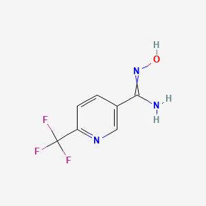 molecular formula C7H6F3N3O B1303361 N'-hydroxy-6-(trifluoromethyl)pyridine-3-carboximidamide CAS No. 386704-16-1