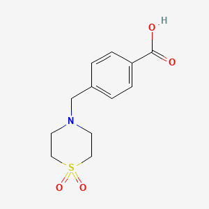 4-[(1,1-Dioxo-1lambda6,4-thiazinan-4-YL)methyl]benzoic acid
