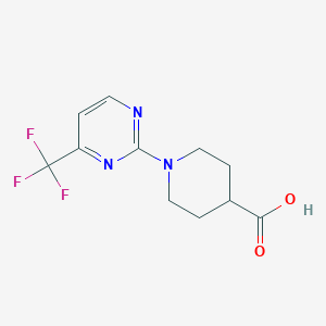 molecular formula C11H12F3N3O2 B1303368 1-[4-(trifluoromethyl)pyrimidin-2-yl]piperidine-4-carboxylic Acid CAS No. 465514-39-0
