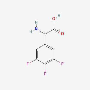 molecular formula C8H6F3NO2 B1303392 2-amino-2-(3,4,5-trifluorophenyl)acetic Acid CAS No. 261952-27-6
