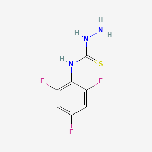 molecular formula C7H6F3N3S B1303393 4-(2,4,6-Trifluorophenyl)-3-thiosemicarbazide CAS No. 206761-92-4