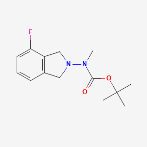 molecular formula C14H19FN2O2 B13034034 tert-Butyl (4-fluoroisoindolin-2-yl)(methyl)carbamate 
