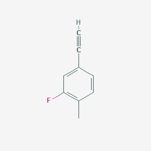molecular formula C9H7F B130341 4-Ethynyl-2-fluoro-1-methylbenzene CAS No. 145069-53-0