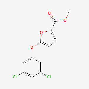 molecular formula C12H8Cl2O4 B1303421 Methyl 5-(3,5-dichlorophenoxy)-2-furoate CAS No. 306935-18-2