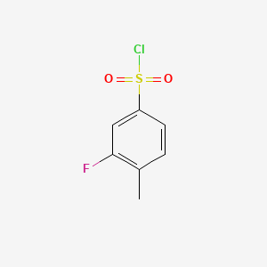 molecular formula C7H6ClFO2S B1303444 3-Fluoro-4-methylbenzenesulfonyl chloride CAS No. 90260-13-2