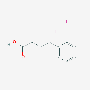 molecular formula C11H11F3O2 B13034497 Benzenebutanoic acid, 2-(trifluoromethyl)- 