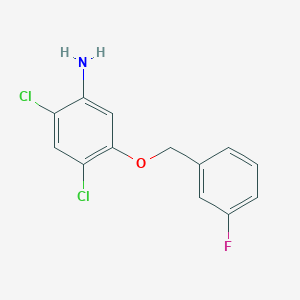 2,4-Dichloro-5-[(3-fluorobenzyl)oxy]aniline