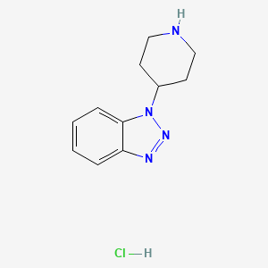 molecular formula C11H15ClN4 B1303469 1-(4-Piperidyl)-1H-1,2,3-benzotriazole hydrochloride CAS No. 79098-80-9