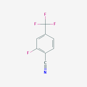 molecular formula C8H3F4N B130348 2-Fluoro-4-(trifluoromethyl)benzonitrile CAS No. 146070-34-0