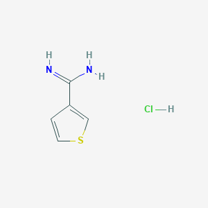 molecular formula C5H7ClN2S B1303485 Thiophene-3-carboximidamide Hydrochloride CAS No. 51528-02-0