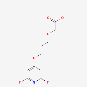 molecular formula C11H13F2NO4 B13034887 Methyl 2-(3-((2,6-difluoropyridin-4-YL)oxy)propoxy)acetate 