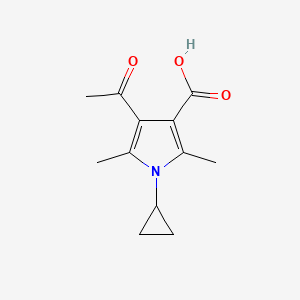 4-acetyl-1-cyclopropyl-2,5-dimethyl-1H-pyrrole-3-carboxylic acid