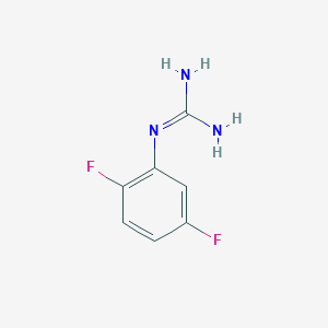 molecular formula C7H7F2N3 B13034963 1-(2,5-Difluorophenyl)guanidine 