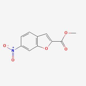 molecular formula C10H7NO5 B13035036 Methyl 6-nitrobenzofuran-2-carboxylate 