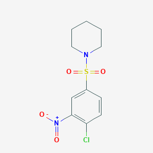 molecular formula C11H13ClN2O4S B1303544 1-(4-Chloro-3-nitro-benzenesulfonyl)-piperidine CAS No. 53162-43-9