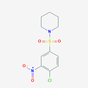 molecular formula C11H13ClN2O4S B1303544 1-[(4-Chloro-3-nitrophenyl)sulfonyl]piperidine CAS No. 53162-43-9