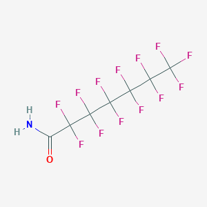 molecular formula C7H2F13NO B1303554 Tridecafluoroheptanamide CAS No. 2358-22-7