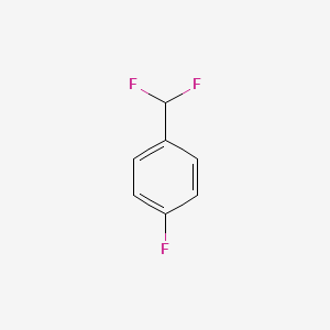molecular formula C7H5F3 B1303555 4-(Difluoromethyl)-1-fluorobenzene CAS No. 26132-51-4