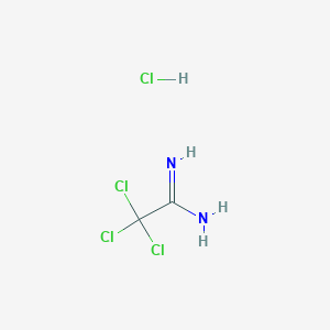 molecular formula C2H4Cl4N2 B1303574 2,2,2-trichloroethanimidamide Hydrochloride CAS No. 42563-97-3