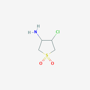 molecular formula C4H8ClNO2S B1303576 (4-Chloro-1,1-dioxidotetrahydro-3-thienyl)amine CAS No. 97306-73-5