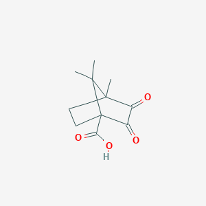 molecular formula C11H14O4 B1303587 4,7,7-Trimethyl-2,3-dioxo-bicyclo[2.2.1]heptane-1-carboxylic acid CAS No. 69842-14-4