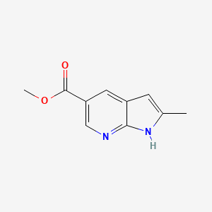 molecular formula C10H10N2O2 B13035880 methyl 2-methyl-1H-pyrrolo[2,3-b]pyridine-5-carboxylate 