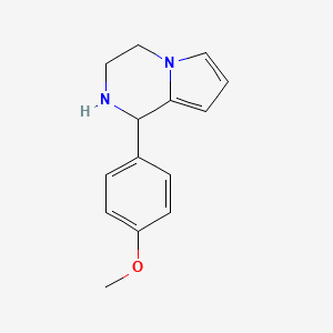 molecular formula C14H16N2O B1303591 1-(4-Methoxy-phenyl)-1,2,3,4-tetrahydro-pyrrolo[1,2-a]pyrazine CAS No. 112758-90-4