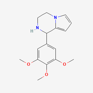 molecular formula C16H20N2O3 B1303596 1-(3,4,5-Trimethoxyphenyl)-1,2,3,4-tetrahydropyrrolo[1,2-a]pyrazine CAS No. 73627-27-7