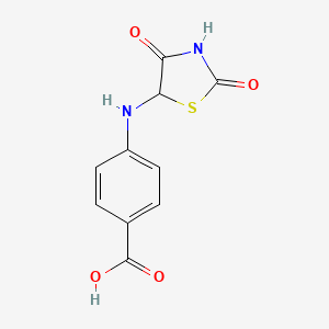 molecular formula C10H8N2O4S B1303606 4-(2,4-Dioxo-thiazolidin-5-ylamino)-benzoic acid CAS No. 1008003-22-2
