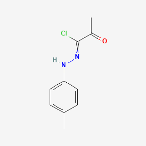 B1303617 Propanehydrazonoyl chloride, N-(4-methylphenyl)-2-oxo- CAS No. 18440-55-6