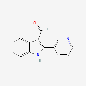 2-(pyridin-3-yl)-1H-indole-3-carbaldehyde