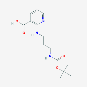 2-(3-tert-Butoxycarbonylamino-propylamino)-nicotinic acid