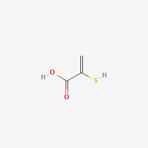 molecular formula C3H4O2S B13036540 2-Propenoic acid, 2-mercapto- CAS No. 31523-62-3