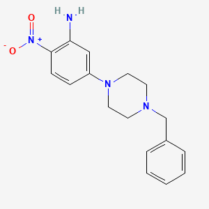 molecular formula C17H20N4O2 B1303664 5-(4-Benzylpiperazino)-2-nitroaniline CAS No. 23470-43-1