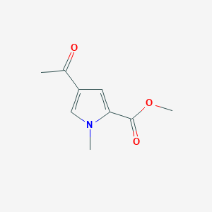molecular formula C9H11NO3 B1303667 methyl 4-acetyl-1-methyl-1H-pyrrole-2-carboxylate CAS No. 85795-19-3