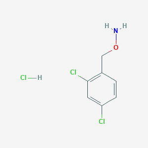 molecular formula C7H8Cl3NO B1303669 O-(2,4-Dichlorobenzyl)hydroxylamine hydrochloride CAS No. 51572-93-1