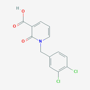 molecular formula C13H9Cl2NO3 B1303670 1-(3,4-Dichlorobenzyl)-2-Oxo-1,2-Dihydro-3-Pyridinecarboxylic Acid CAS No. 64488-03-5