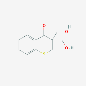 molecular formula C11H12O3S B1303673 3,3-Bis(hydroxymethyl)thiochroman-4-one CAS No. 29107-30-0