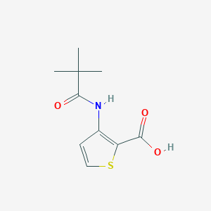 molecular formula C10H13NO3S B1303678 3-[(2,2-二甲基丙酰)氨基]-2-噻吩羧酸 CAS No. 338982-37-9