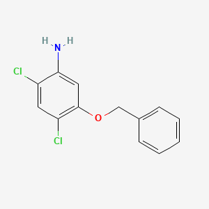 molecular formula C13H11Cl2NO B1303681 5-(Benzyloxy)-2,4-dichloroaniline CAS No. 338960-25-1