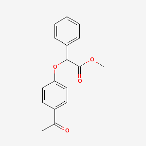 B1303683 Methyl 2-(4-acetylphenoxy)-2-phenylacetate CAS No. 885949-39-3