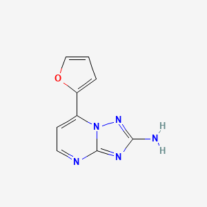 molecular formula C9H7N5O B1303692 7-(2-Furyl)[1,2,4]triazolo[1,5-a]pyrimidin-2-ylamine CAS No. 338793-16-1