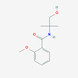 molecular formula C12H17NO3 B1303698 N-(1-hydroxy-2-methylpropan-2-yl)-2-methoxybenzamide CAS No. 74201-13-1