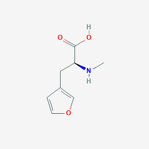 molecular formula C8H11NO3 B13037022 N-methyl-3-(3-furyl)alanine 